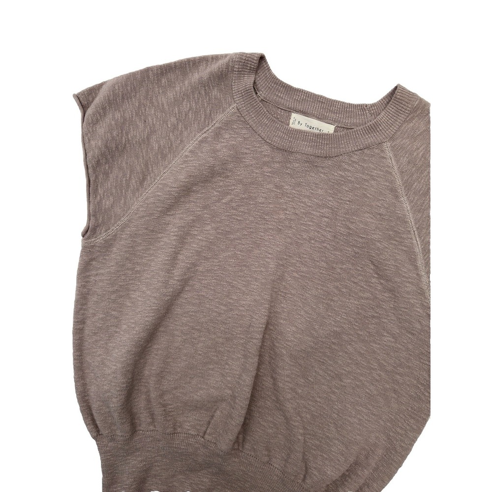 By Together Taupe Over and Out Pullover Sweater Women's Size Small NEW